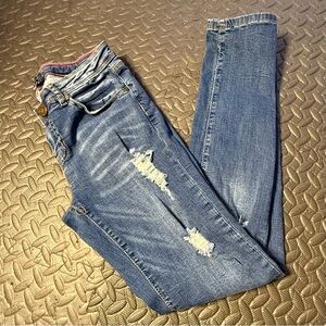 Boom Boom Jeans with Red Stitching